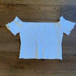 SHEIN White Off-the-shoulder Top